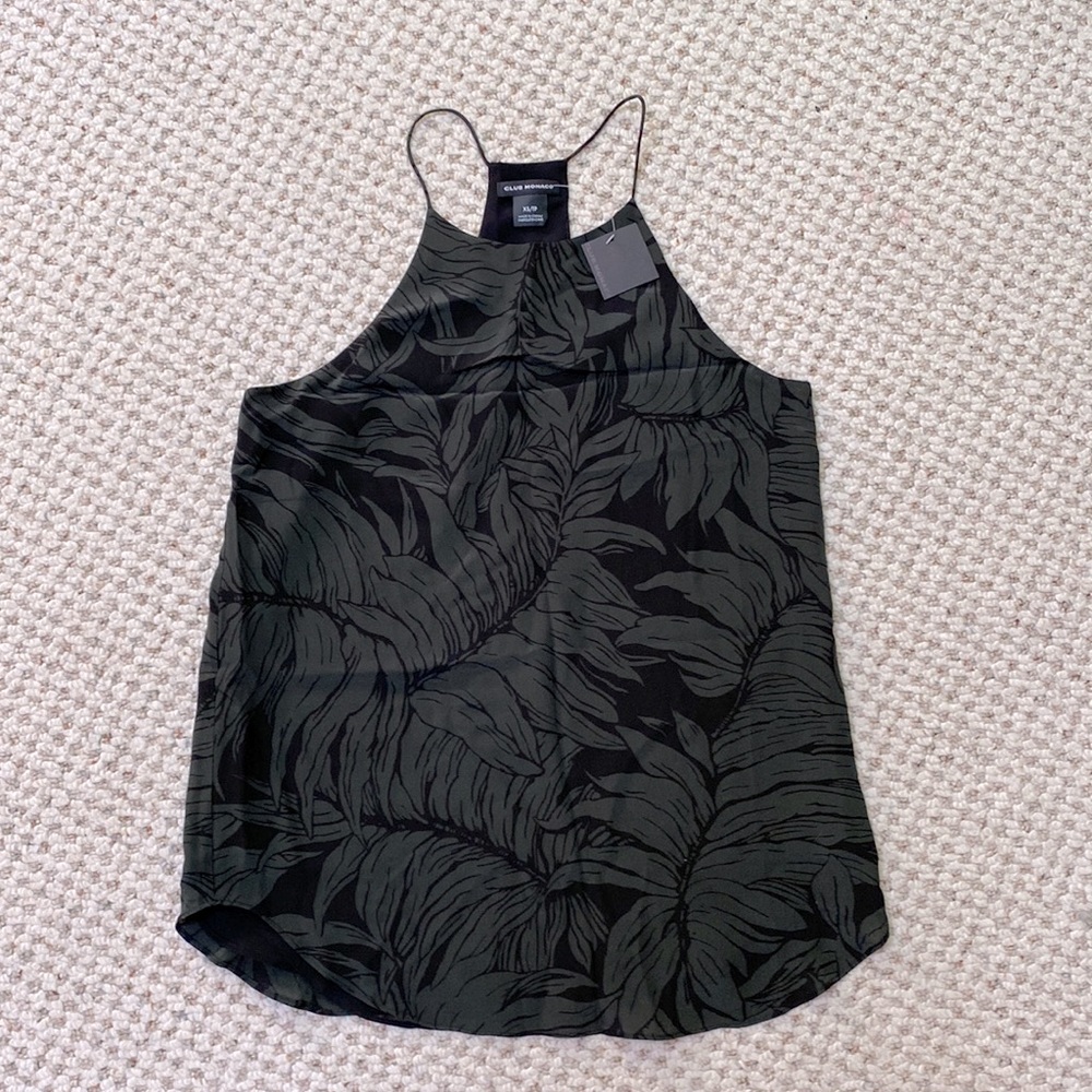 NWT Club Monaco Silk Albin Camisole Tank XS